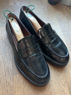 Reformation Black Agathea Chunky Loafers Size 9.5